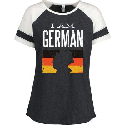 I Am German Enza Ladies Jersey Colorblock Tee