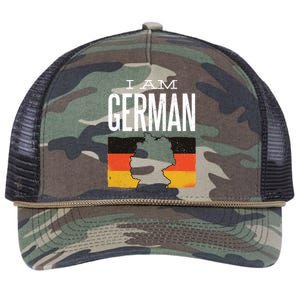 I Am German Retro Rope Trucker Hat Cap