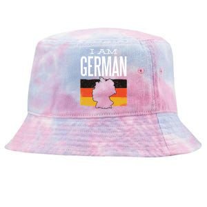 I Am German Tie-Dyed Bucket Hat