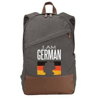 I Am German Cotton Canvas Backpack