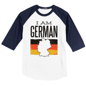 I Am German Baseball Sleeve Shirt