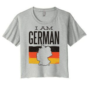 I Am German Women's Crop Top Tee