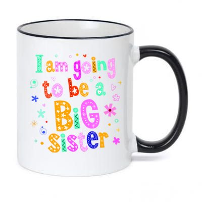 I Am Going To Be A Big Sister 11oz Black Color Changing Mug