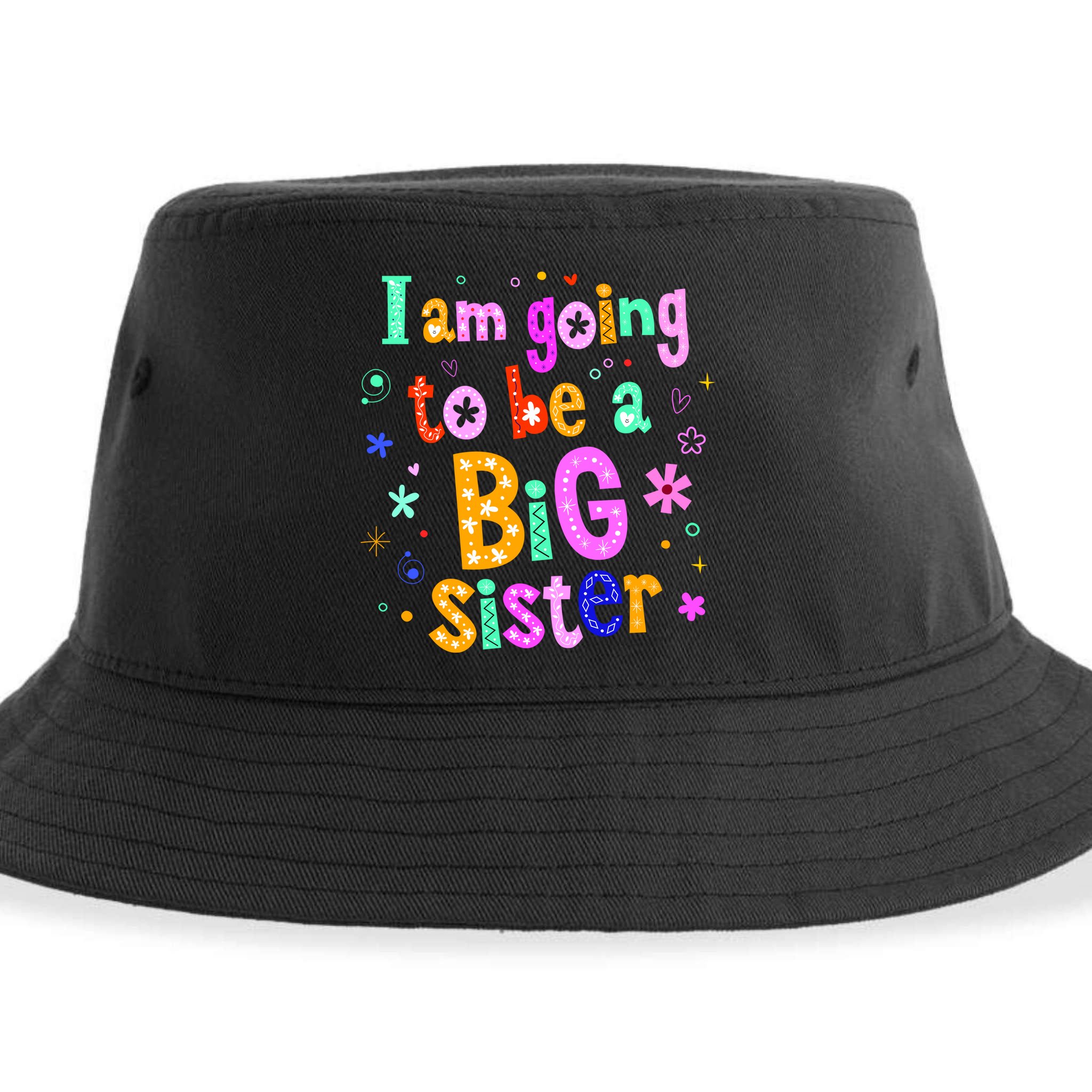 I Am Going To Be A Big Sister Sustainable Bucket Hat