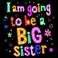 I Am Going To Be A Big Sister Flatbill Hat