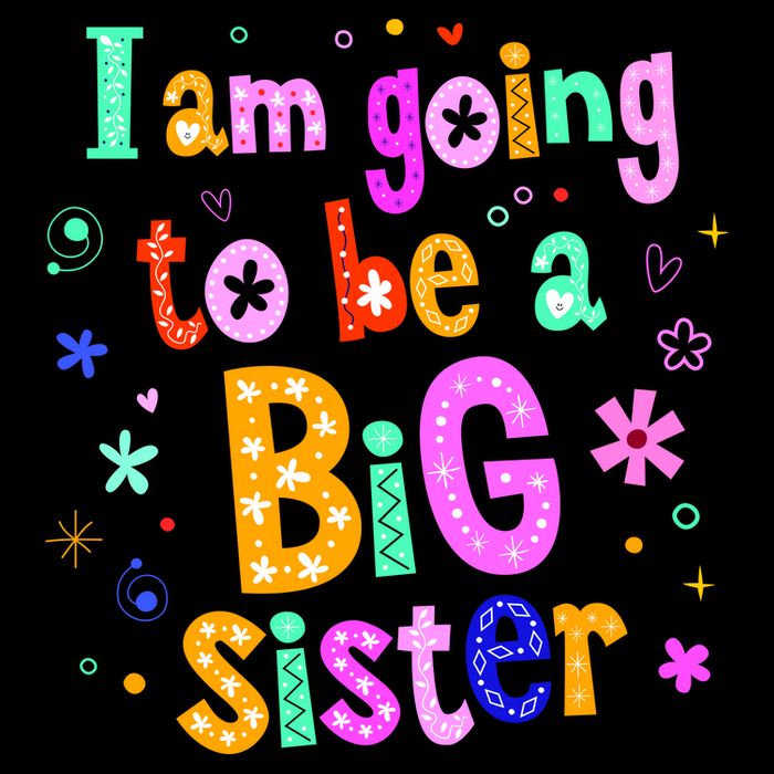 I Am Going To Be A Big Sister Flatbill Hat