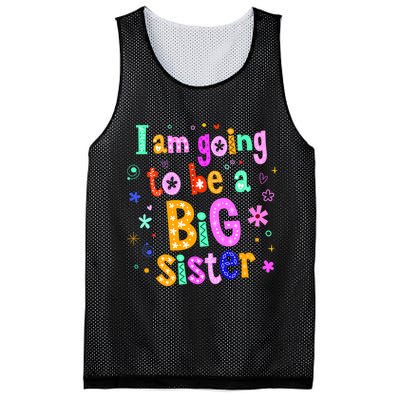 I Am Going To Be A Big Sister Mesh Reversible Basketball Jersey Tank