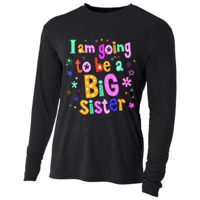 I Am Going To Be A Big Sister Cooling Performance Long Sleeve Crew