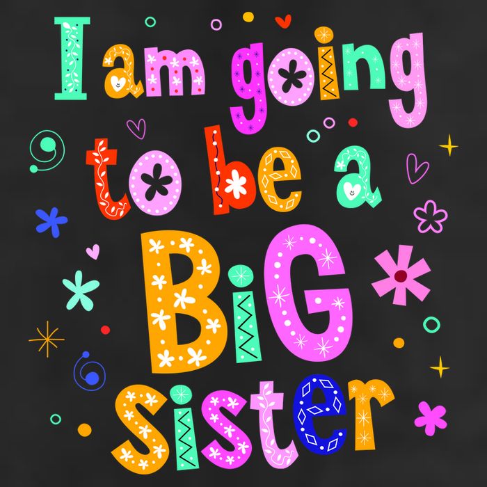 I Am Going To Be A Big Sister Golf Towel