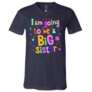 I Am Going To Be A Big Sister V-Neck T-Shirt