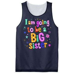 I Am Going To Be A Big Sister Mesh Reversible Basketball Jersey Tank