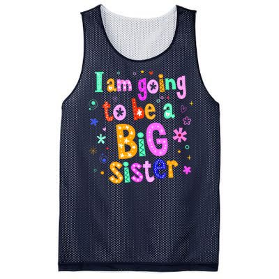 I Am Going To Be A Big Sister Mesh Reversible Basketball Jersey Tank