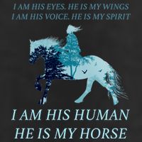 I Am His Human He is My Horse 25L Jumbo Tote