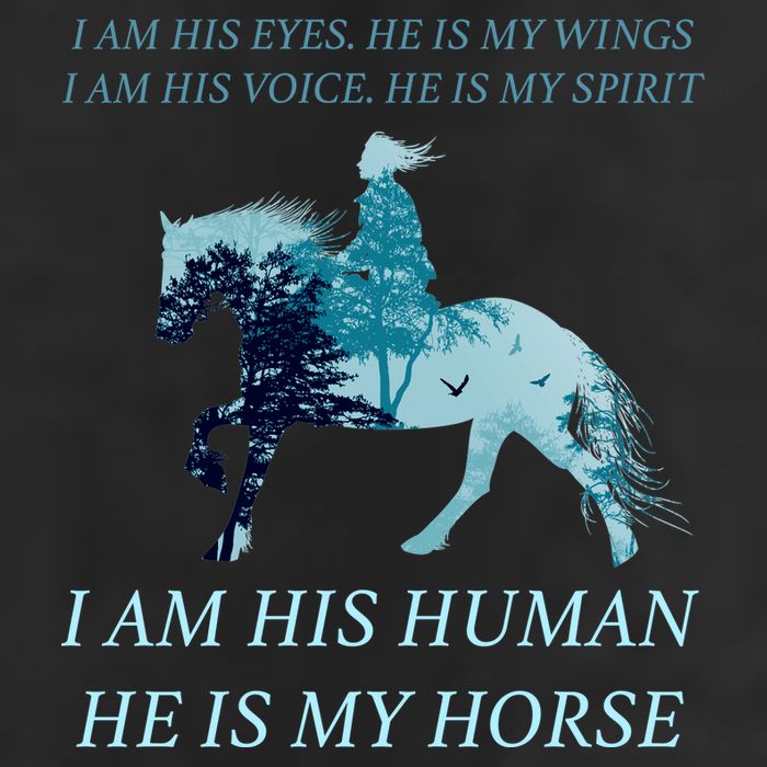 I Am His Human He is My Horse 25L Jumbo Tote