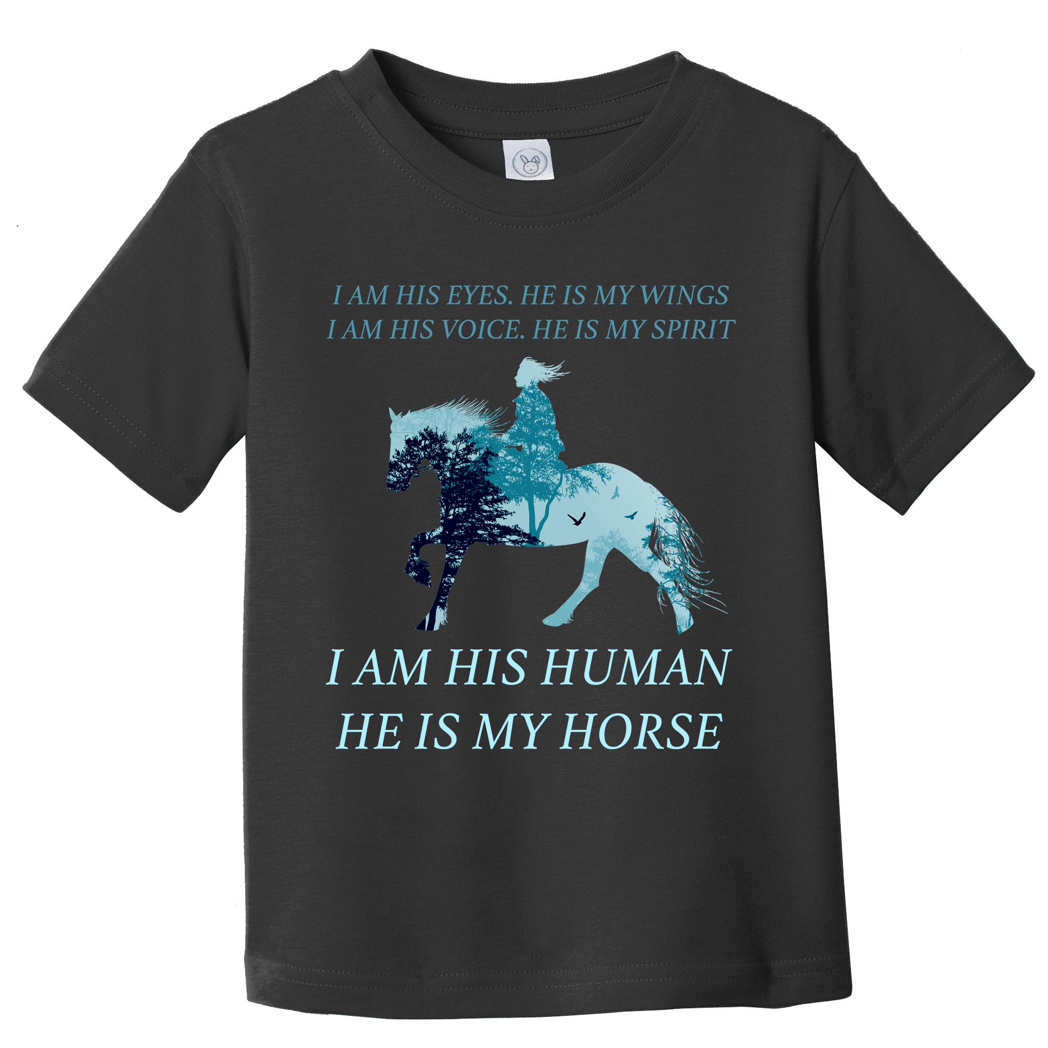 I Am His Human He is My Horse Toddler T-Shirt