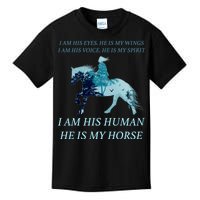 I Am His Human He is My Horse Kids T-Shirt