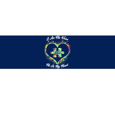 I Am His Voice He Is My Heart- Autism Awareness Bumper Sticker