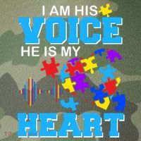 I Am His Voice He Is My Heart Autism Legacy Tie Dye Trucker Hat