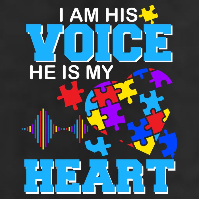 I Am His Voice He Is My Heart Autism Adult Drive Performance Visor