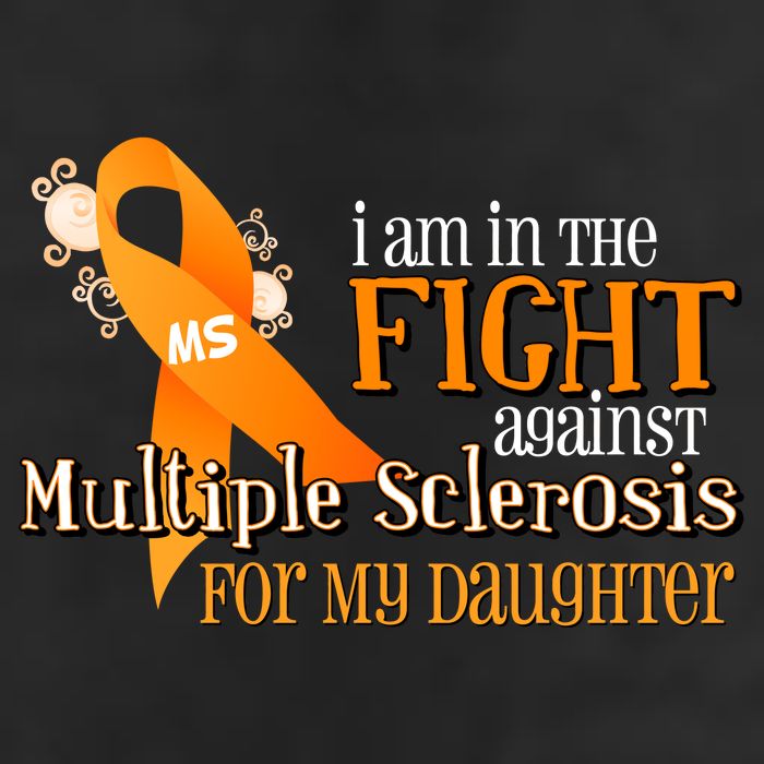 I Am In The Fight Against Multiple Sclerosis For My Daughter Garment-Dyed Fleece Hoodie