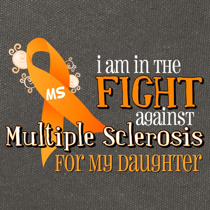 I Am In The Fight Against Multiple Sclerosis For My Daughter Cotton Canvas Backpack