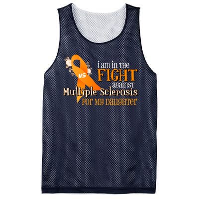 I Am In The Fight Against Multiple Sclerosis For My Daughter Mesh Reversible Basketball Jersey Tank