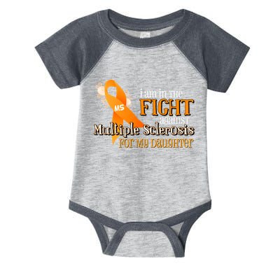 I Am In The Fight Against Multiple Sclerosis For My Daughter Infant Baby Jersey Bodysuit