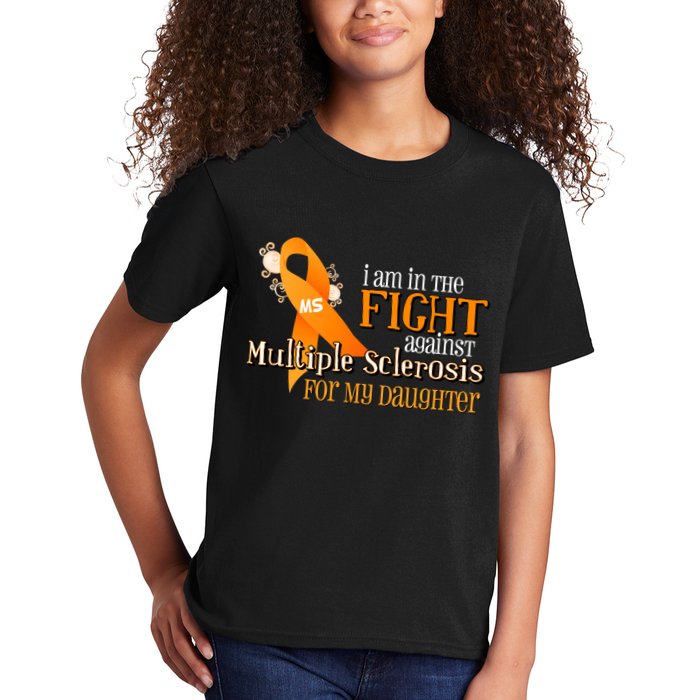 I Am In The Fight Against Multiple Sclerosis For My Daughter Kids T-Shirt