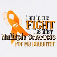 I Am In The Fight Against Multiple Sclerosis For My Daughter Garment-Dyed Sweatshirt