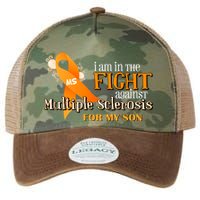 I Am In The Fight Against Multiple Sclerosis For My Son Legacy Tie Dye Trucker Hat