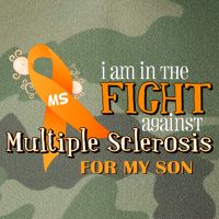 I Am In The Fight Against Multiple Sclerosis For My Son Legacy Tie Dye Trucker Hat
