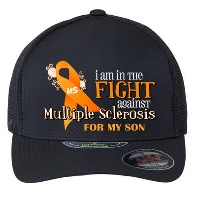I Am In The Fight Against Multiple Sclerosis For My Son Flexfit Unipanel Trucker Cap