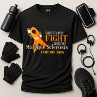 I Am In The Fight Against Multiple Sclerosis For My Son Cooling Performance Crew T-Shirt