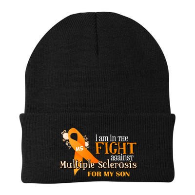 I Am In The Fight Against Multiple Sclerosis For My Son Knit Cap Winter Beanie