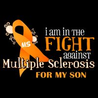 I Am In The Fight Against Multiple Sclerosis For My Son Drawstring Bag