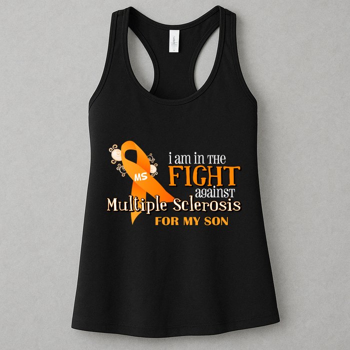 I Am In The Fight Against Multiple Sclerosis For My Son Womens Tank Top