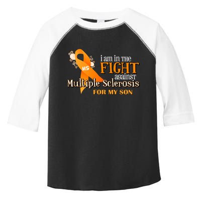 I Am In The Fight Against Multiple Sclerosis For My Son Toddler Fine Jersey T-Shirt