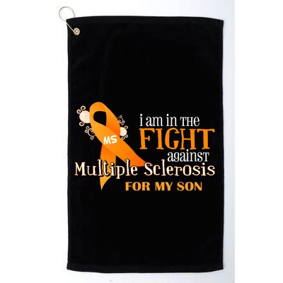 I Am In The Fight Against Multiple Sclerosis For My Son Golf Towel