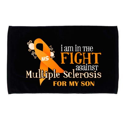 I Am In The Fight Against Multiple Sclerosis For My Son Microfiber Hand Towel