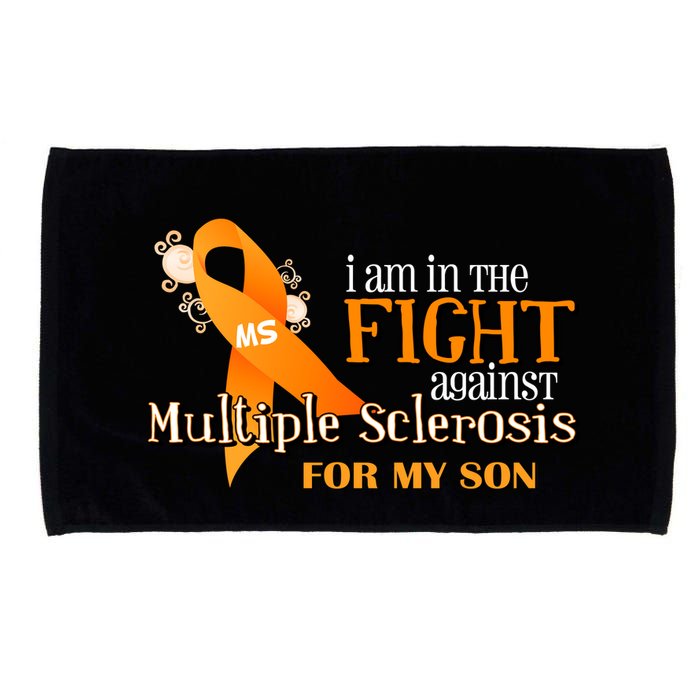 I Am In The Fight Against Multiple Sclerosis For My Son Microfiber Hand Towel