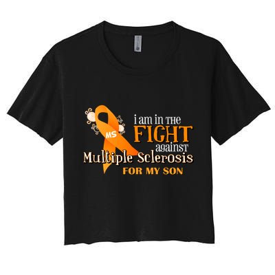 I Am In The Fight Against Multiple Sclerosis For My Son Crop Top