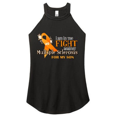 I Am In The Fight Against Multiple Sclerosis For My Son Women's Perfect Tri Rocker Tank