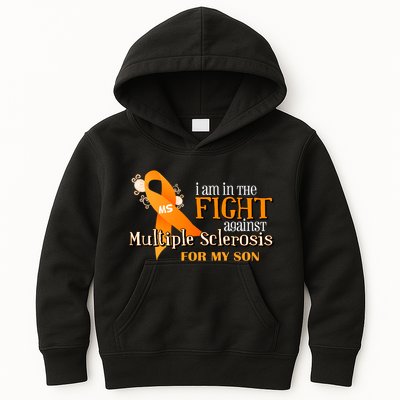I Am In The Fight Against Multiple Sclerosis For My Son Kids Hoodie