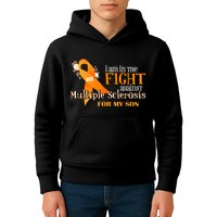 I Am In The Fight Against Multiple Sclerosis For My Son Kids Hoodie
