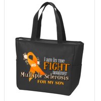 I Am In The Fight Against Multiple Sclerosis For My Son Zip Tote Bag