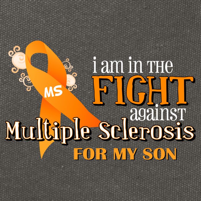 I Am In The Fight Against Multiple Sclerosis For My Son Cotton Canvas Backpack