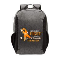 I Am In The Fight Against Multiple Sclerosis For My Son Vector Backpack