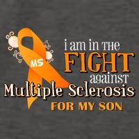 I Am In The Fight Against Multiple Sclerosis For My Son Vector Backpack