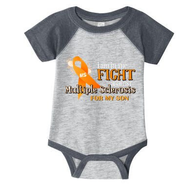 I Am In The Fight Against Multiple Sclerosis For My Son Infant Baby Jersey Bodysuit