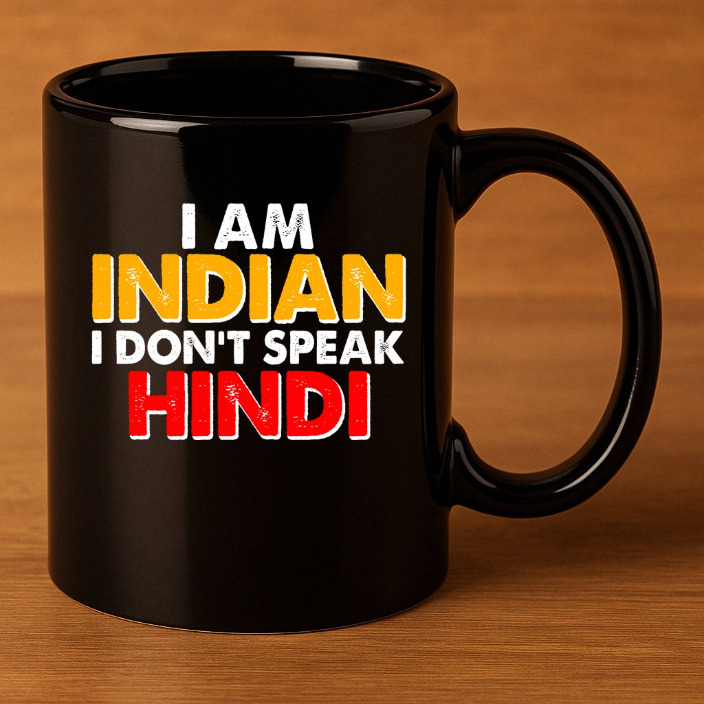 I Am Indian I Don't Speak Hindi 11oz C Handle Ceramic Mug